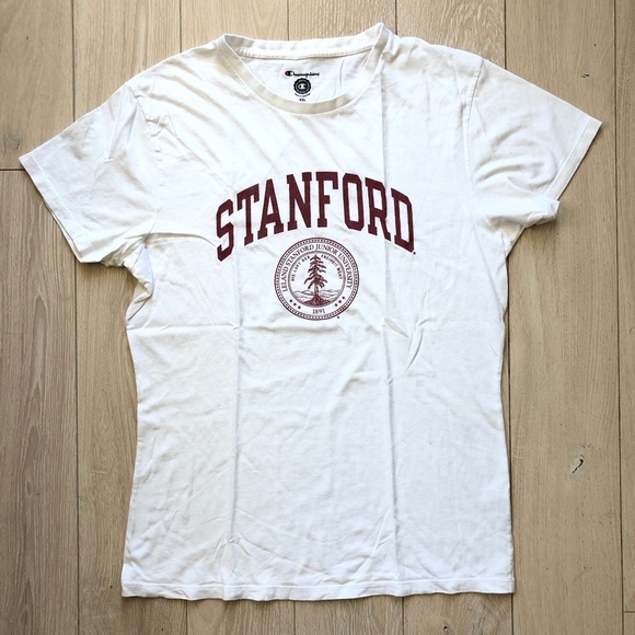Champion Stanford White T-Shirt 100% Cotton Women’s XXL - Picture 1 of 11